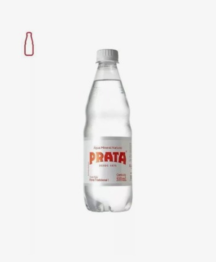 Água Prata 510ml Com Gás C/12