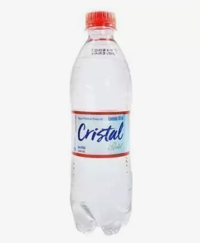 ÁGUA CRISTAL GOLD 510ML COM GÁS C/12 UNIDADES
