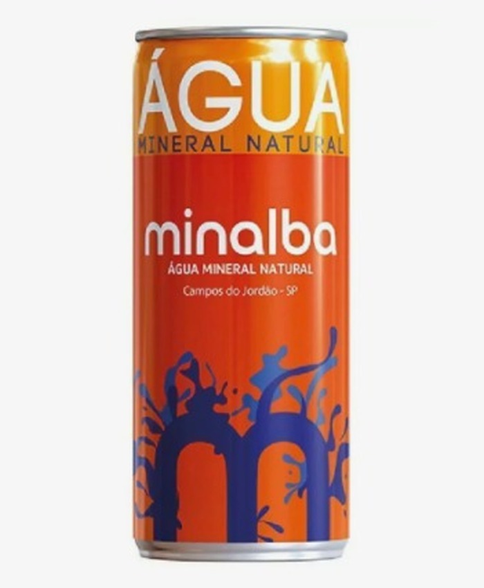 Água Minalba Lata 310ml Com Gás C/12