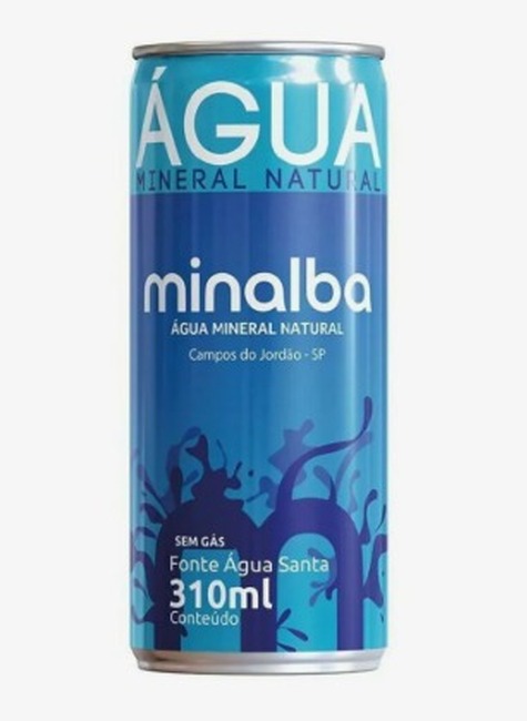 Água Minalba Lata 310ml Sem Gás C/12 Água Minalba Lata 310ml Sem Gás C/12