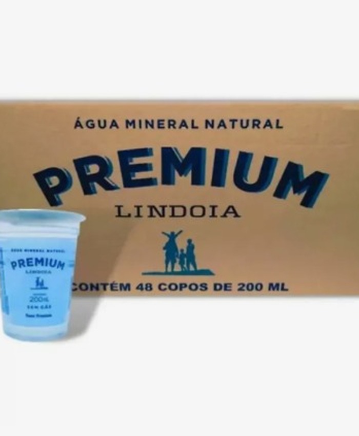 Água Lindoya Premium Copo 200ml C/48 Unidades
