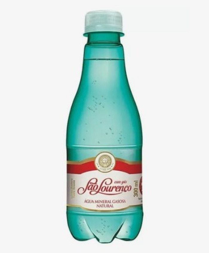 Água São Lourenço 300ml Com Gás C/12