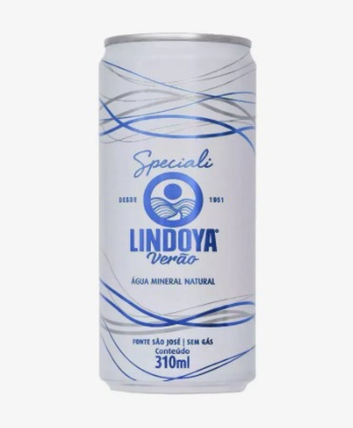 Água Lindoya Verão Speciali Lata 310ml Sem Gás C/12